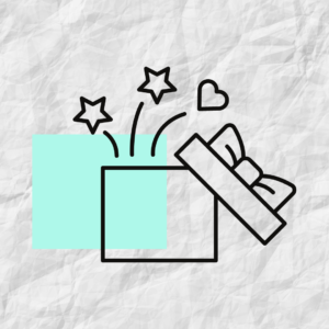 Open gift box icon representing thought leadership problem 3 - no room to grow